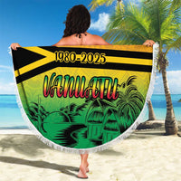 Hapi 45th Indipendens Dei Vanuatu Beach Blanket Yumi 1980 with Vanuatuan Beach Landscape