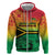 Hapi 45th Indipendens Dei Vanuatu Hoodie Yumi 1980 with Vanuatuan Beach Landscape