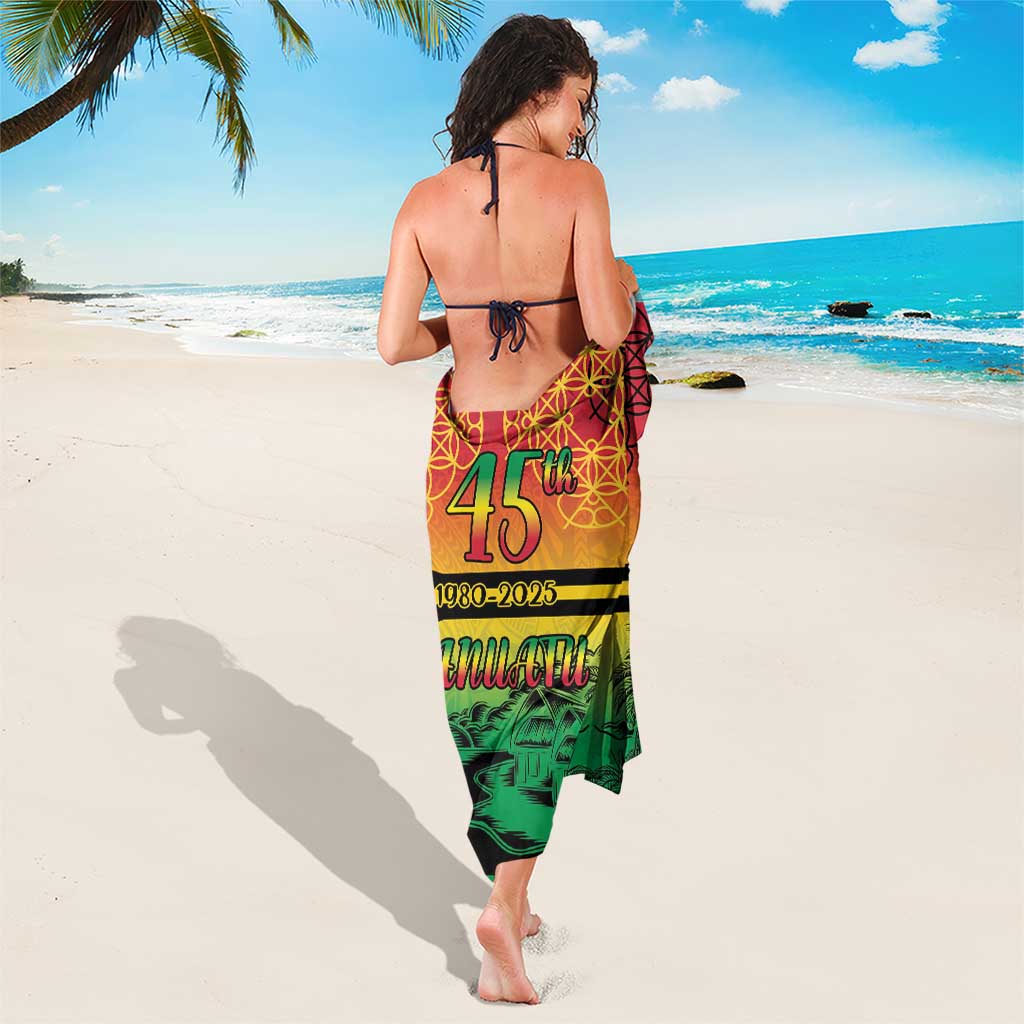 Hapi 45th Indipendens Dei Vanuatu Sarong Yumi 1980 with Vanuatuan Beach Landscape LT9 - Polynesian Pride
