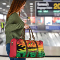 Hapi 45th Indipendens Dei Vanuatu Travel Bag Yumi 1980 with Vanuatuan Beach Landscape - Polynesian Pride