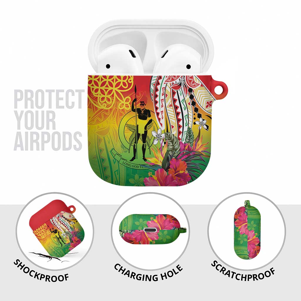 Vanuatu 45th Anniversary AirPods Case Polynesian with Sand Drawing Pattern - Polynesian Pride