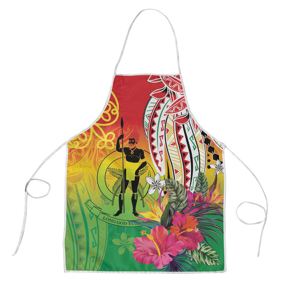 Vanuatu 45th Anniversary Apron Polynesian with Sand Drawing Pattern - Polynesian Pride