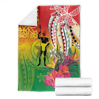 Vanuatu 45th Anniversary Blanket Polynesian with Sand Drawing Pattern