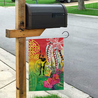 Vanuatu 45th Anniversary Garden Flag Polynesian with Sand Drawing Pattern