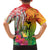Vanuatu 45th Anniversary Kid Hawaiian Shirt Polynesian with Sand Drawing Pattern