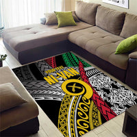 Vanuatu Proud to be Ni-van Personalised Area Rug with Mutis En Atan Patterns