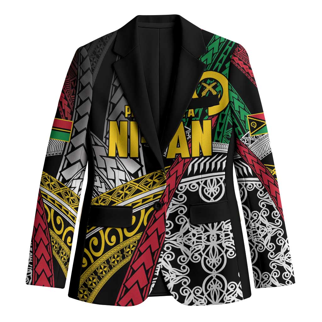 Vanuatu Proud to be Ni-van Personalised Blazer with Mutis En Atan Patterns - Polynesian Pride