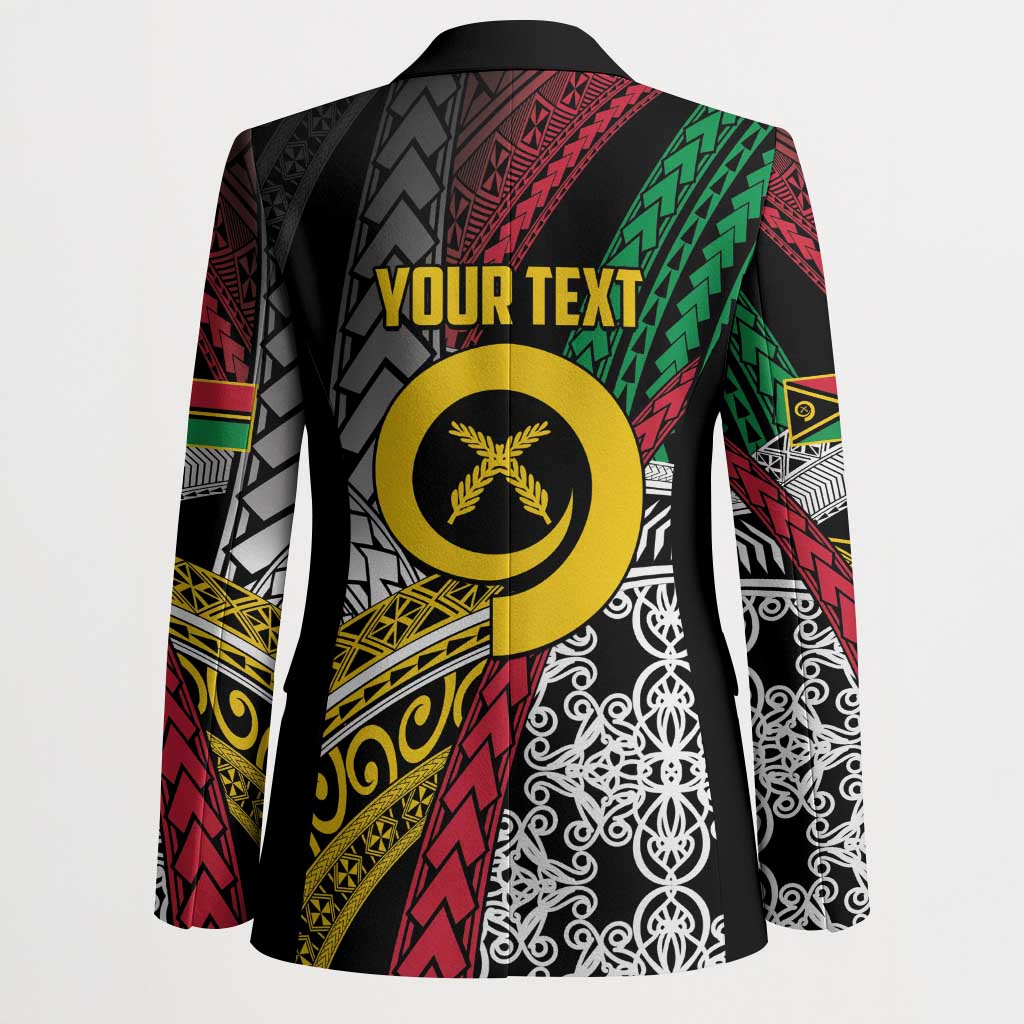 Vanuatu Proud to be Ni-van Personalised Blazer with Mutis En Atan Patterns - Polynesian Pride