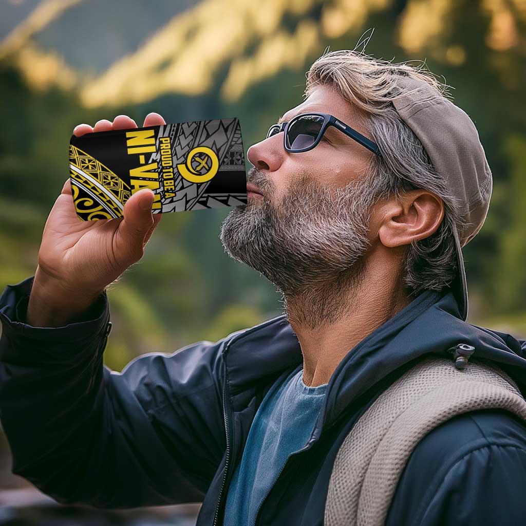 Vanuatu Proud to be Ni-van Personalised 4 in 1 Can Cooler Tumbler with Mutis En Atan Patterns