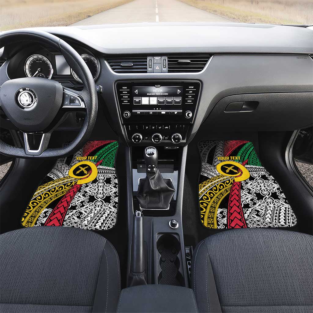 Vanuatu Proud to be Ni-van Personalised Car Mats with Mutis En Atan Patterns