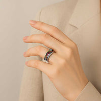 Vanuatu Proud to be Ni-van Classic Ring with Mutis En Atan Patterns - Polynesian Pride