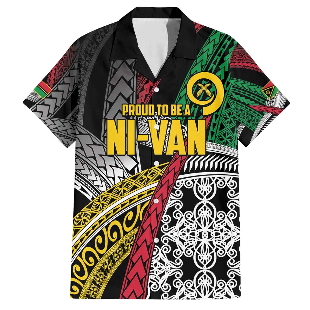 Vanuatu Proud to be Ni-van Personalised Family Matching Long Sleeve Bodycon Dress and Hawaiian Shirt with Mutis En Atan Patterns