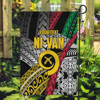 Vanuatu Proud to be Ni-van Personalised Garden Flag with Mutis En Atan Patterns