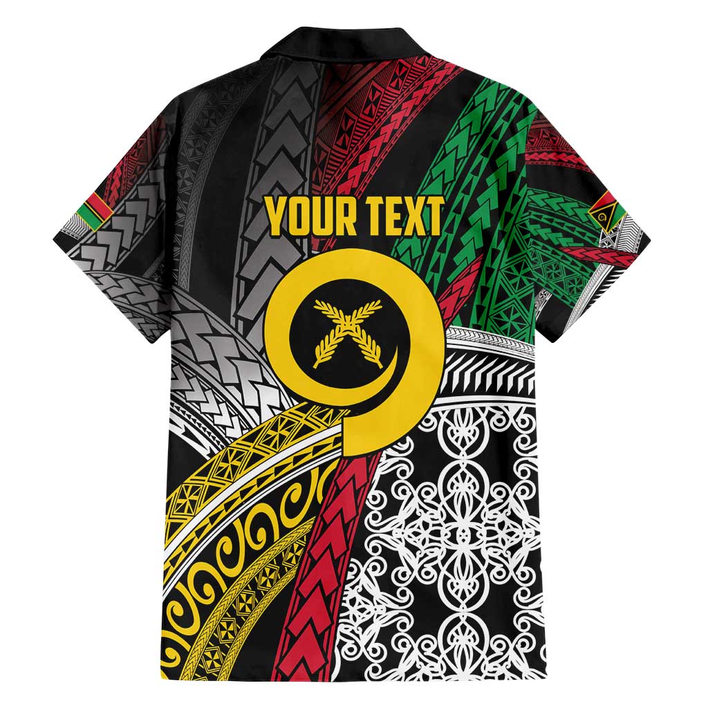 Vanuatu Proud to be Ni-van Personalised Hawaiian Shirt with Mutis En Atan Patterns
