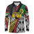 Vanuatu Proud to be Ni-van Personalised Long Sleeve Polo Shirt with Mutis En Atan Patterns