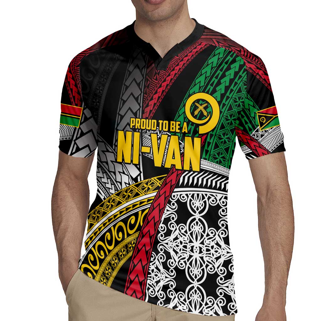 Vanuatu Proud to be Ni-van Personalised Rugby Jersey with Mutis En Atan Patterns