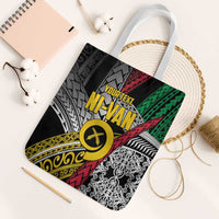 Vanuatu Proud to be Ni-van Personalised Tote Bag with Mutis En Atan Patterns - Polynesian Pride