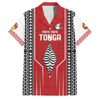 Custom Tonga Rugby Family Matching Off Shoulder Maxi Dress and Hawaiian Shirt Mate Maa Kupesi Style