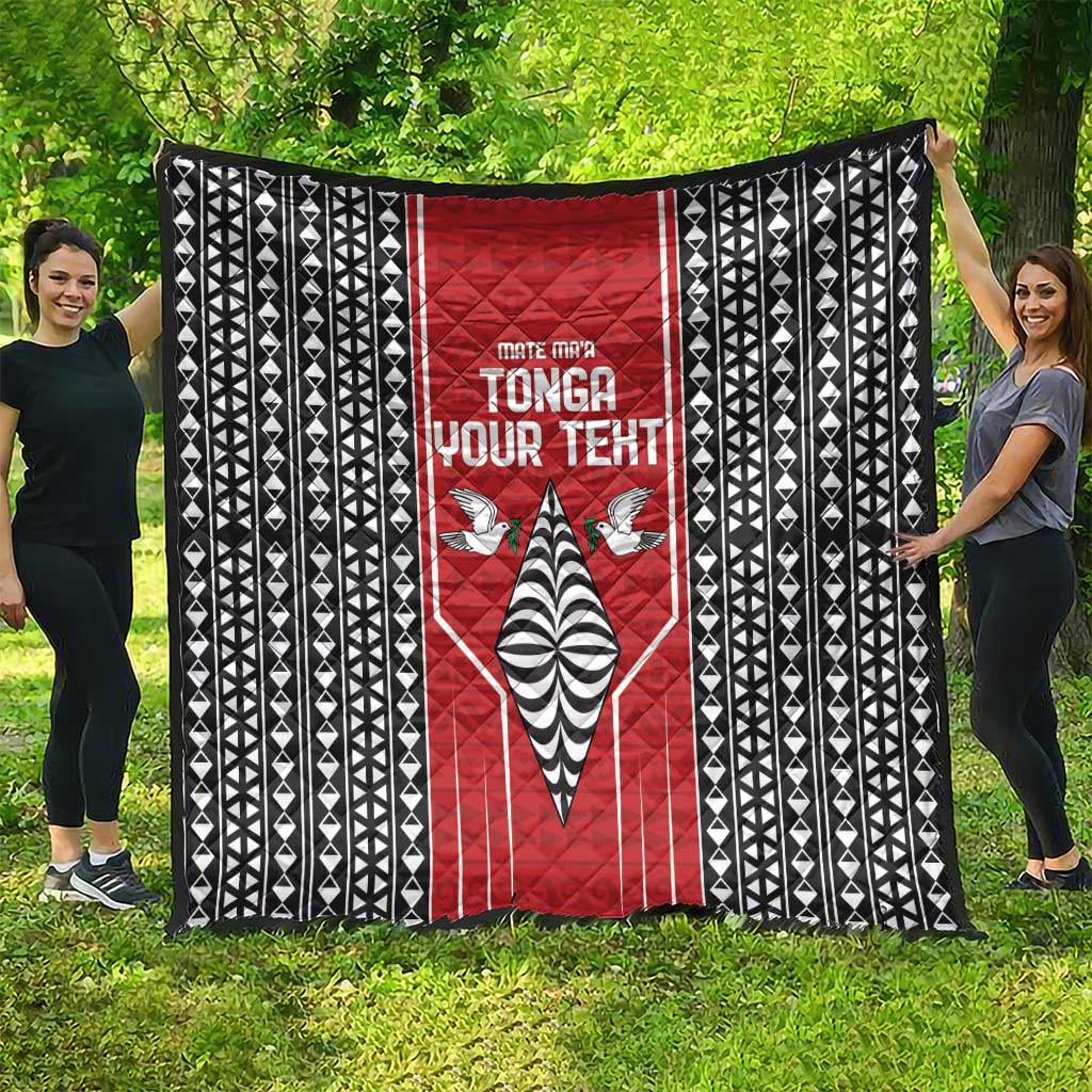 Custom Tonga Rugby Quilt Mate Maa Kupesi Style LT9 - Polynesian Pride