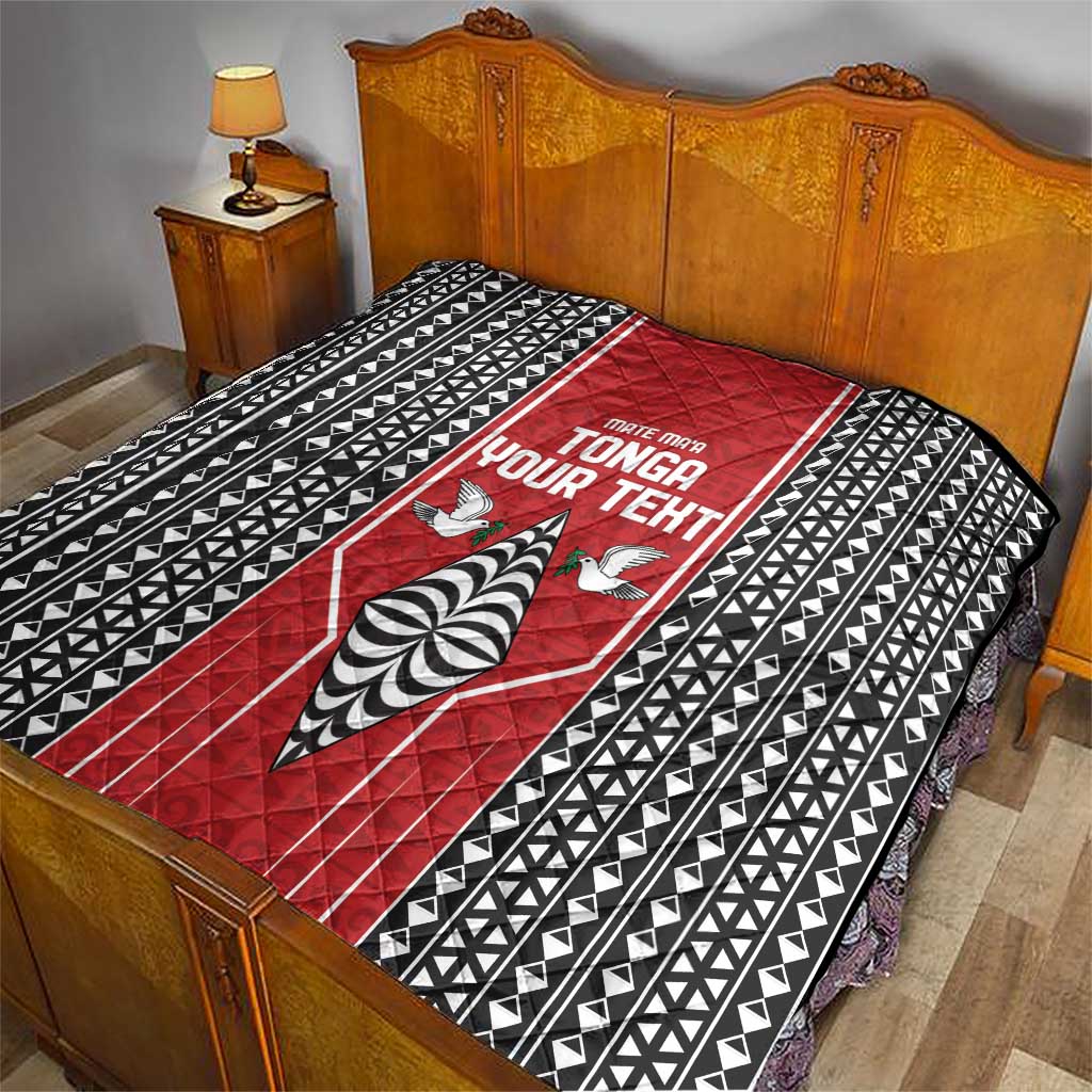 Custom Tonga Rugby Quilt Mate Maa Kupesi Style LT9 - Polynesian Pride