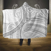 American Samoa White Sunday Hooded Blanket Polynesian Lotu Tamaiti - Polynesian Pride
