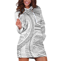 American Samoa White Sunday Hoodie Dress Polynesian Lotu Tamaiti - Polynesian Pride