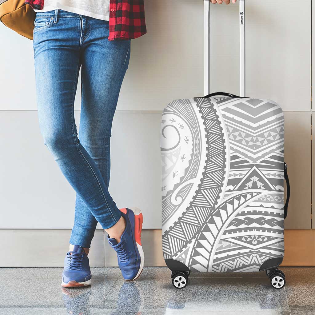 American Samoa White Sunday Luggage Cover Polynesian Lotu Tamaiti LT9 - Polynesian Pride