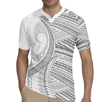 American Samoa White Sunday Rugby Jersey Polynesian Lotu Tamaiti - Polynesian Pride