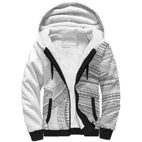 American Samoa White Sunday Sherpa Hoodie Polynesian Lotu Tamaiti LT9 Unisex White - Polynesian Pride