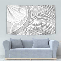 American Samoa White Sunday Tapestry Polynesian Lotu Tamaiti - Polynesian Pride