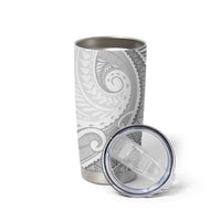 American Samoa White Sunday Tumbler Cup Polynesian Lotu Tamaiti - Polynesian Pride