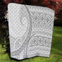 Polynesian White Sunday Quilt Lotu Tamaiti Melanesian Pattern - Polynesian Pride