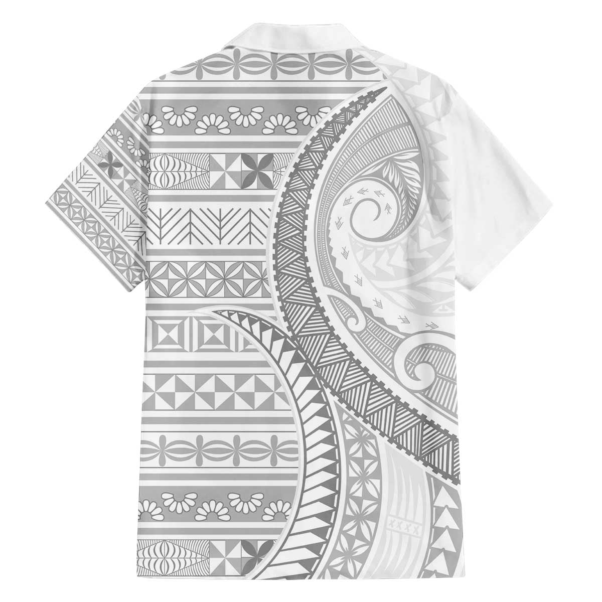 Tokelau White Sunday Family Matching Off The Shoulder Long Sleeve Dress and Hawaiian Shirt Lotu Tamaiti Ngatu Tokelau Feletoa Manulua LT9 - Polynesian Pride