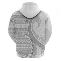 Tokelau White Sunday Hoodie Lotu Tamaiti Ngatu Tokelau Feletoa Manulua - Polynesian Pride