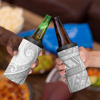 Tonga White Sunday 4 in 1 Can Cooler Tumbler Lotu Tamaiti Ngatu Tribal - Polynesian Pride