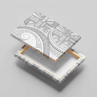 Tonga White Sunday Canvas Wall Art Lotu Tamaiti Ngatu Tribal - Polynesian Pride