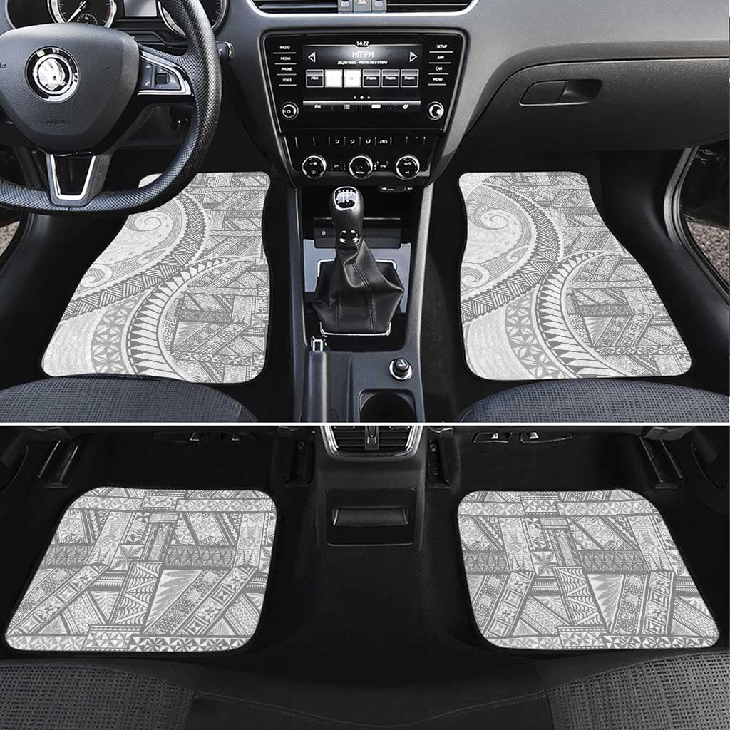 Tonga White Sunday Car Mats Lotu Tamaiti Ngatu Tribal - Polynesian Pride