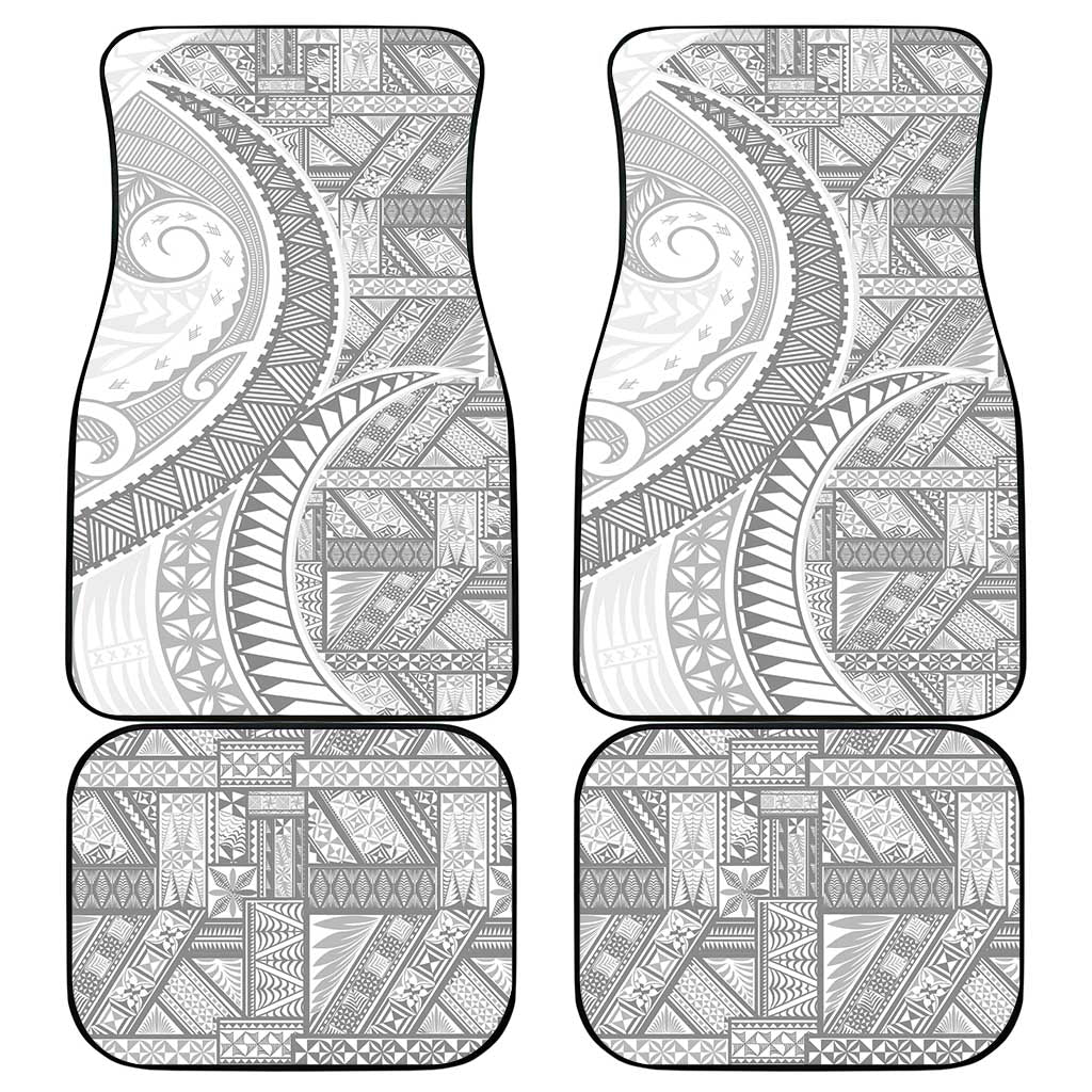 Tonga White Sunday Car Mats Lotu Tamaiti Ngatu Tribal - Polynesian Pride