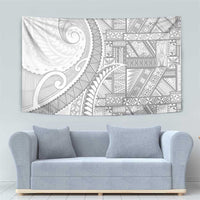 Tonga White Sunday Tapestry Lotu Tamaiti Ngatu Tribal - Polynesian Pride