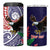 American Samoa Bald Eagle Personalized 4 in 1 Can Cooler Tumbler Polynesian Teuila Flowers - Polynesian Pride