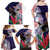 American Samoa Bald Eagle Personalized Family Matching Off Shoulder Maxi Dress and Hawaiian Shirt Polynesian Teuila Flowers - Polynesian Pride