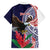American Samoa Bald Eagle Personalized Family Matching Off Shoulder Maxi Dress and Hawaiian Shirt Polynesian Teuila Flowers - Polynesian Pride