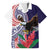 American Samoa Bald Eagle Personalized Family Matching Summer Maxi Dress and Hawaiian Shirt Polynesian Teuila Flowers - Polynesian Pride