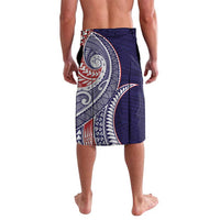 American Samoa Bald Eagle Personalized Lavalava Polynesian Teuila Flowers - Polynesian Pride