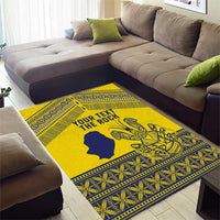 Niue Crab Personalised Area Rug Niuean Hiapo Pattern - Polynesian Pride