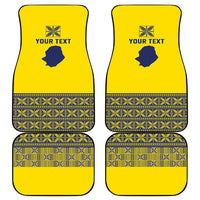 Niue Crab Personalised Car Mats Niuean Hiapo Pattern - Polynesian Pride