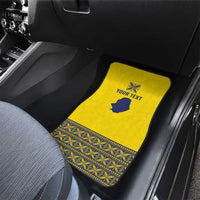Niue Crab Personalised Car Mats Niuean Hiapo Pattern - Polynesian Pride