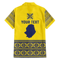 Niue Crab Personalised Family Matching Tank Maxi Dress and Hawaiian Shirt Niuean Hiapo Pattern - Polynesian Pride