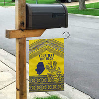 Niue Crab Personalised Garden Flag Niuean Hiapo Pattern - Polynesian Pride