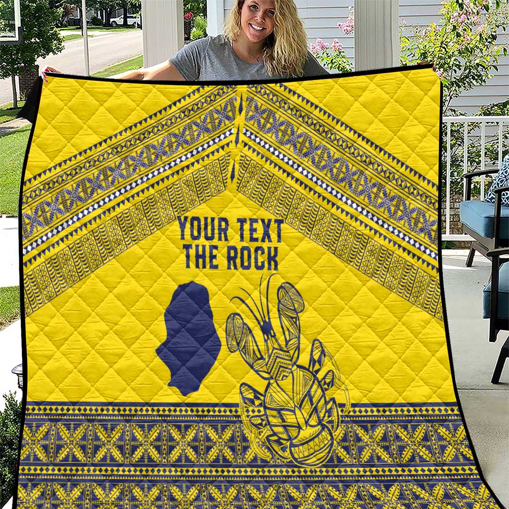Niue Crab Personalised Quilt Niuean Hiapo Pattern - Polynesian Pride